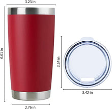 Load image into Gallery viewer, 20 oz Stainless Steel Tumbler