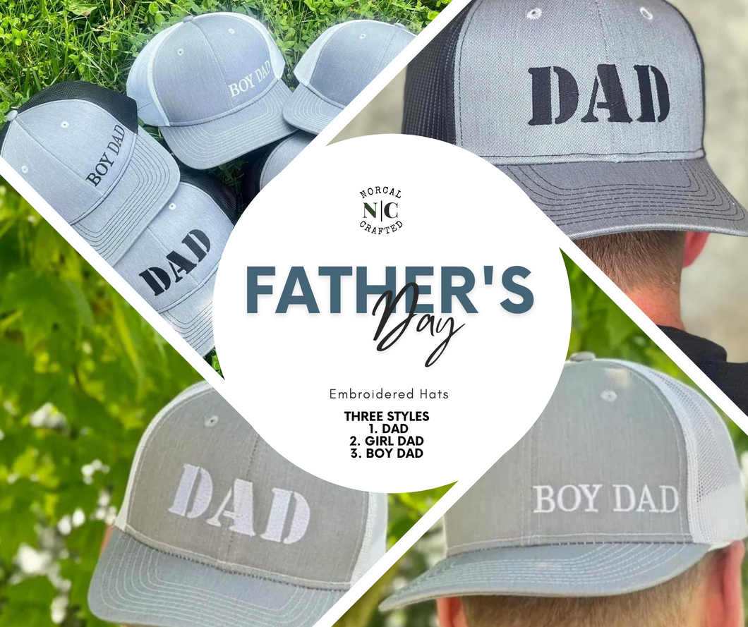 Father's Day Embroidered Hat