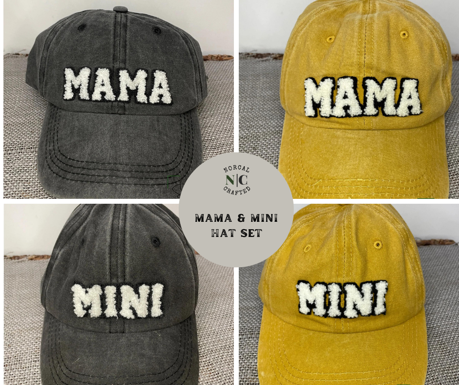 MAMA & MINI CHENILLE PATCH HATS