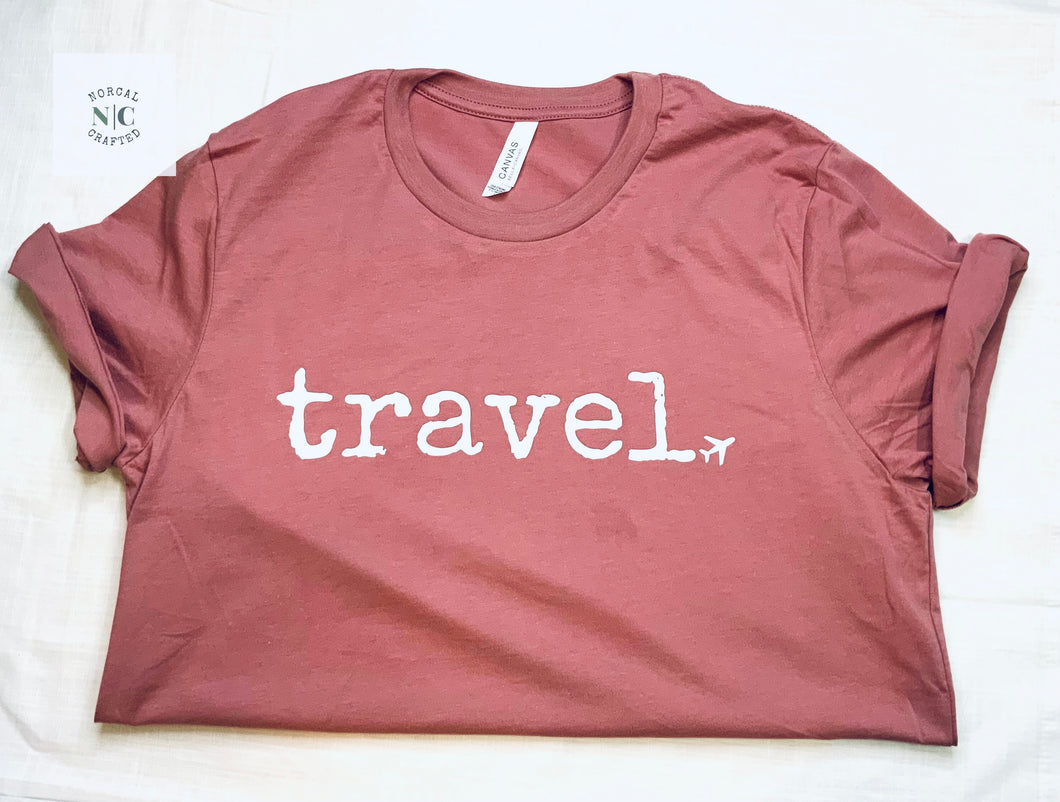 Travel with airplane t-shirt