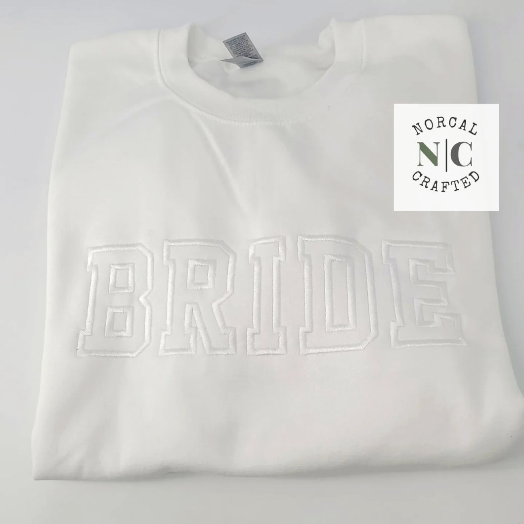 Bride Embroidered Sweatshirt