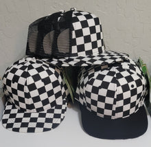 Load image into Gallery viewer, KIDS Jr. Snapback Checkered Hats
