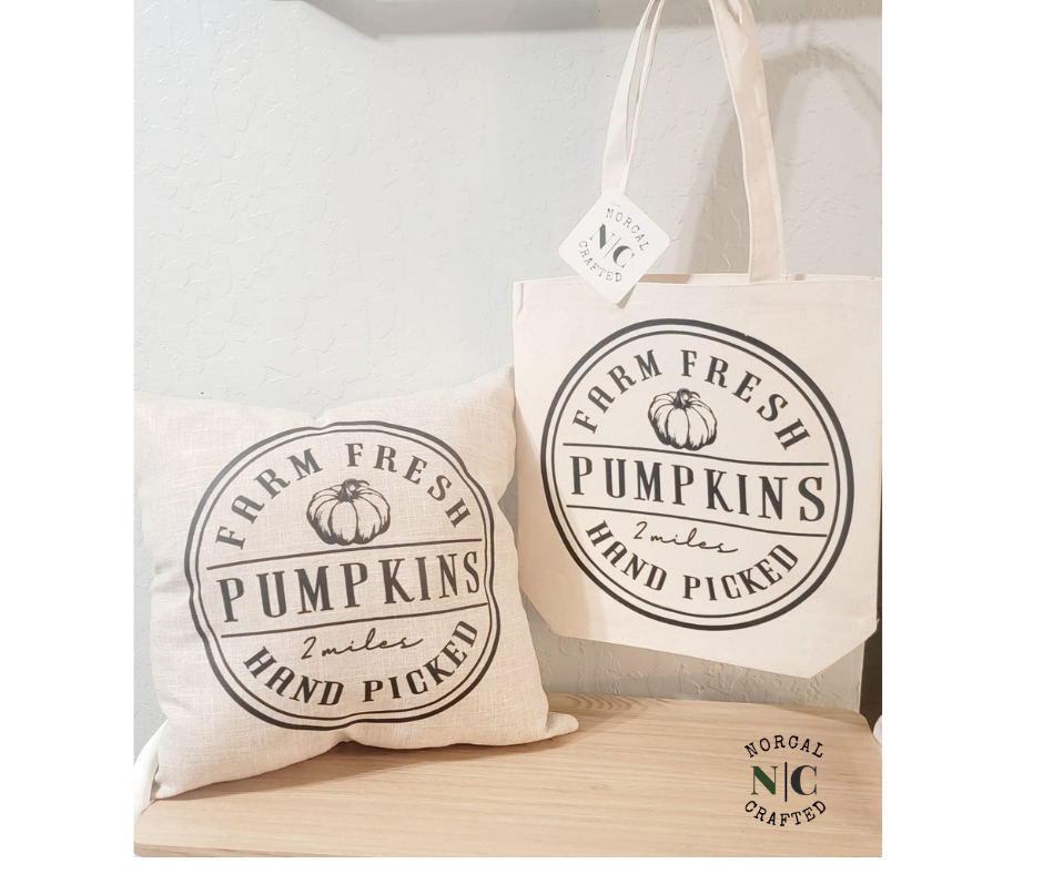 Farm Fresh Pumpkins | Pillow | Tote Bag